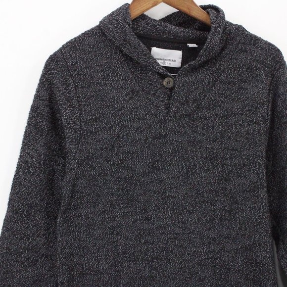 Paper Denim & Cloth Sweater Mens Gray Pullover Long Sleeve Knit Cotton Medium M - Picture 3 of 9